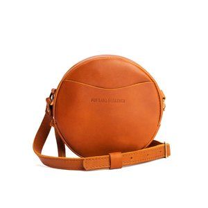 Portland Leather Goods Circle Crossbody - Small Honey